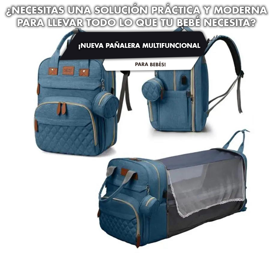 Pañalera Premium Travel Nest para Bebé