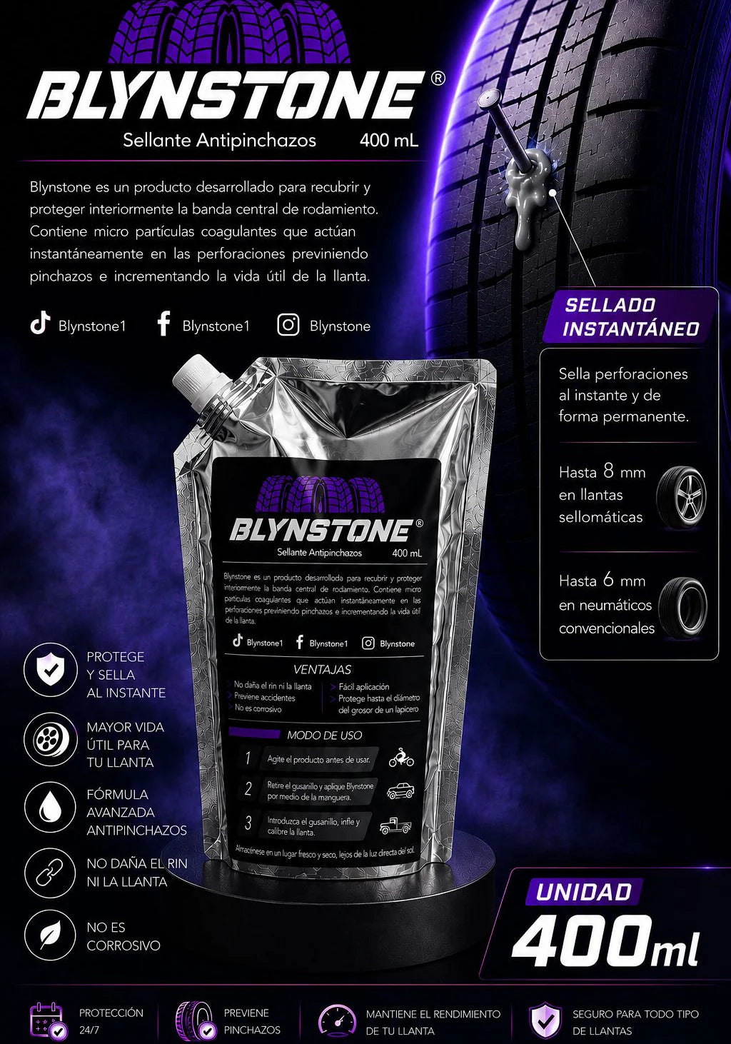 BLYSTONE ANTIPINCHAZOS | QUICK SEAL™