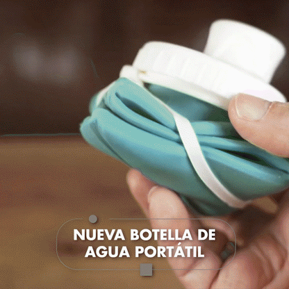 Botella Silicona Portatil Plegable Agua 1